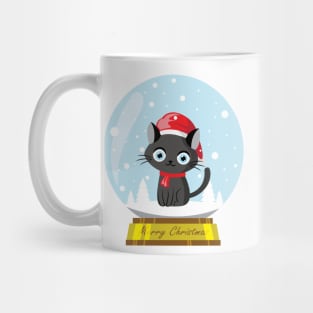 Merry Catmas Snow Glassball Mug